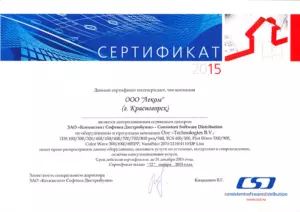 Oce: сертификаты компании, документ 4